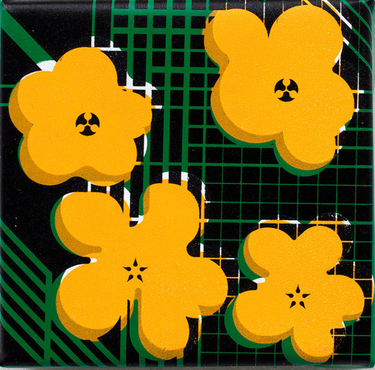 Taguchi Icon Warhol Flower Icons (5inch) #107 | Taguchi Art Collection